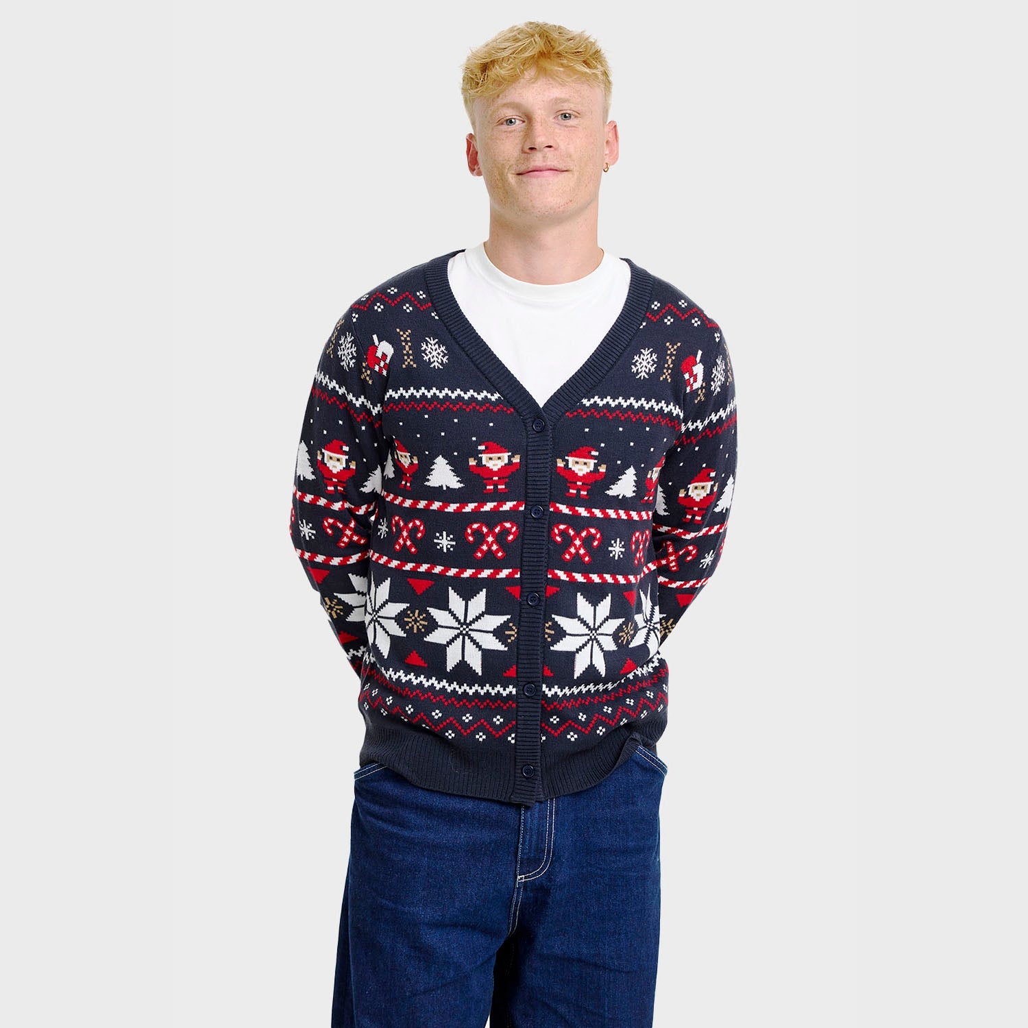 Santa’s Christmas Cardigan – Men
